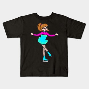 Figure skating ice skating ice skating ice sport Kids T-Shirt